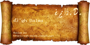 Ágh Dalma névjegykártya